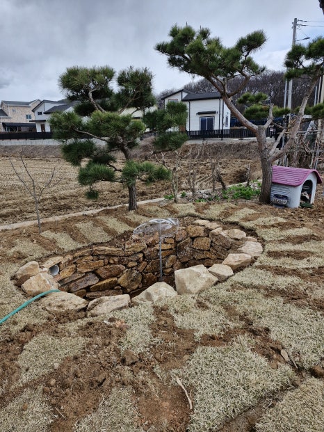 경기 여주 강천면 여주 강천면 고택 마당 연못 방수·방근 전면 재시공