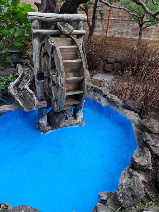 경기 여주 여주읍 여주읍 전원주택 연못 균열 보수 및 에폭시 방수