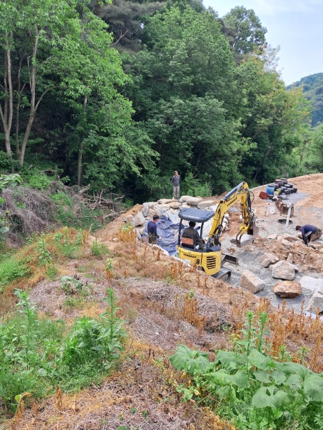 세종 아름동 세종 아름동 아파트 단지 조경 연못 여과시스템 교체